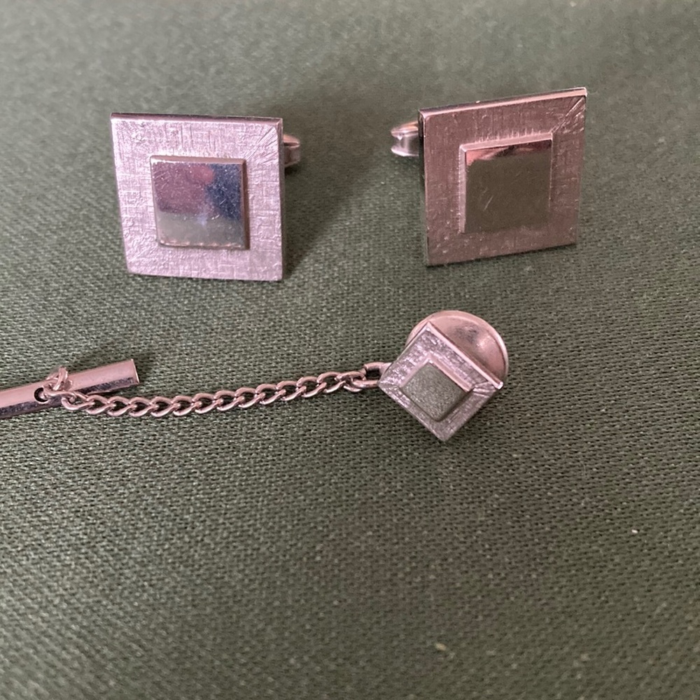 Vintage Cufflink and Tie Tack set